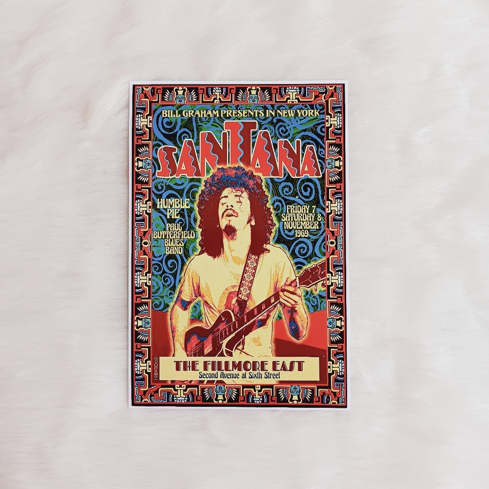 Santana Mini Poster Card 1 ct